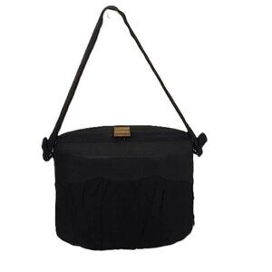 Vintage‎ Bucket Bag Purse Box Oval Shaped Gold Tone Hardware 1950's 1960's